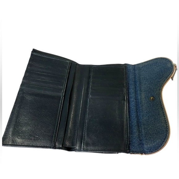 Dior Vintage Denim Wallet - Picture 12 of 15